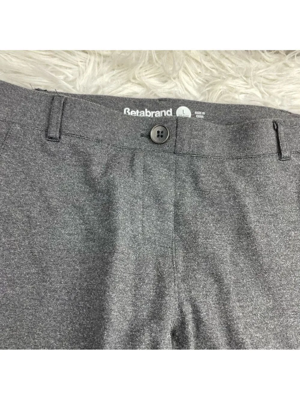 Betabrand Bootcut Grey Yoga High-Rise Stretch Pants